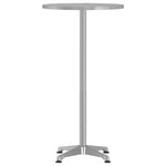 Outdoor Bar Table Height Adjustable 59.5x70/114.5 cm Aluminium 4007198