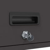 Wall Cabinet for Garage with Gas-lift Door Black 883268