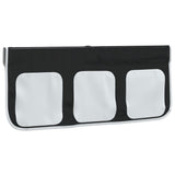 Curtains for Loft Bed with Tunnel White and Black Polyester 835916
