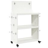 Tool Trolley White 65 x 35 x 111 cm Cold-rolled Steel 874547