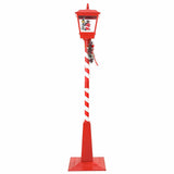 Chirstmas Street Lamp with Lantern Red 40.5x40.5x180cm Plastic 42017508