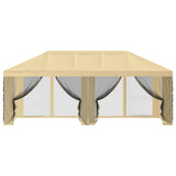 Gazebo Cover with Sidewalls 6 x 3 m Cream Polyester 190 900411