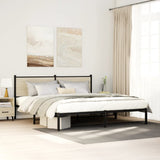 Metal Bed Frame without Mattress Sonoma Oak 160x200 cm 4007719