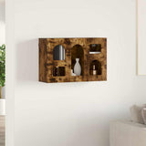 Hanging Cabinet Smoked Oak 60 x 20 x 40 cm Engineered Wood 891379