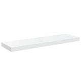 Floating Wall Shelves 2 pcs High Gloss White 80x23.5x3.8 cm MDF 323752
