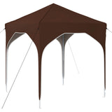 Pop-up Party Tent 194 x 194 x 245 cm Brown 42019819