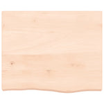 ZNTS Wall Shelf 60x50x cm Untreated Solid Wood Oak 363532