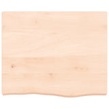 ZNTS Wall Shelf 60x50x cm Untreated Solid Wood Oak 363532
