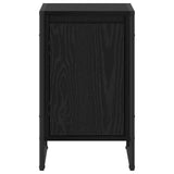Bedside Table 2 pcs Black Oak 39.5 x 30 x 50 cm Engineered Wood 886643