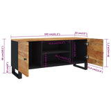 TV Cabinet 105x33x46cm Solid Wood Acacia 345221