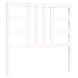 Bed Frame without Mattress White 100x200 cm Solid Wood Pine 3191962