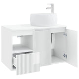 Bathroom Furniture Set 2 pcs High Gloss White Engineered Wood 3404098