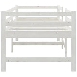 Bed Frame without Mattress White 90x200 cm Solid Wood Pine 833096