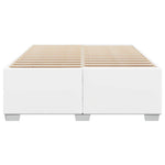 Bed Frame without Mattress White Full Faux Leather 3284580
