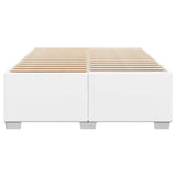 Bed Frame without Mattress White Full Faux Leather 3284580