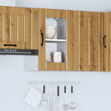 Kitchen Wall Cabinet with Glass Door Lucca Artisan Oak 853776