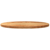 Table Top Light Brown 100x50x4 cm Solid Wood Oak Oval 4009050