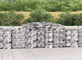 Arched Gabion Baskets 17 pcs 300x50x100/120 cm Galvanised Iron 3146714