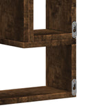 Wall Shelf Smoked Oak 96x12x64 cm Engineered Wood 840804