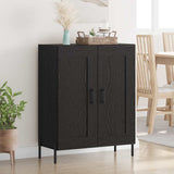 Sideboard Black Oak 69.5 x 34 x 90 cm Engineered Wood and Iron 881605