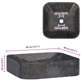 Sink Black 40x40x10 cm Marble 149181