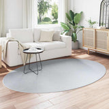 Area Rugs Oval HUARTE Grey 160 x 230 cm 100% Polyester 4103639