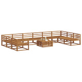 Outdoor Sofa Set 11 pcs Natural Solid Acacia Wood 3368257