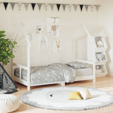Kids Bed Frame White 80x160 cm Solid Wood Pine 835725