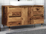 Bathroom Cabinet Old Wood 80x33x60 cm Engineered Wood 857232