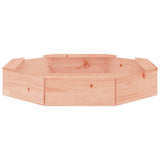 Sandbox with Seats Octagon Solid Wood Douglas 825014