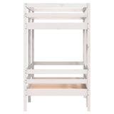 Bunk Bed without Mattress White 80x200 cm Solid Wood Pine 3284216