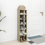 ZNTS Shoe Cabinet Sonoma Oak 27.5x27x102 cm Engineered Wood 808491