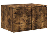 Bathroom Furniture Set Smoked Oak Engineered Wood 3404345