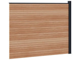 Fence Set 175 x 186 cm WPC and Aluminium Brown 42039058