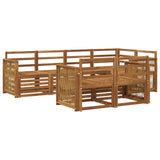 Sectional Sofa Set 6 pcs Natural Solid Acacia Wood 3384475