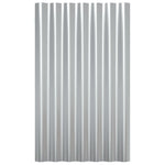 Roof Panels 36 pcs Galvanised Steel Silver 60x36 cm 319132