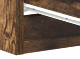 Bedside Cabinet Smoked Oak 38x35x56 cm Engineered Wood 815321