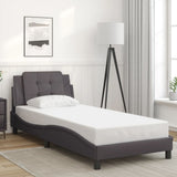 Bed Frame without Mattress "Zadar" Grey 90x200 cm Faux Leather 3208159