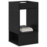 End Table 2 pcs Black Oak 30 x 30 x 56 cm Engineered Wood 890931