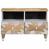 ZNTS TV Cabinet 70x33.5x46 cm Solid Wood Mango 4018665