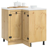 Cabinet SKI Honey Brown 80 x 80 x 81 cm Solid Pine Wood 42007568