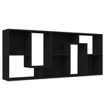 ZNTS Book Cabinet Black 67x24x161 cm Engineered Wood 801878
