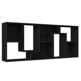 ZNTS Book Cabinet Black 67x24x161 cm Engineered Wood 801878