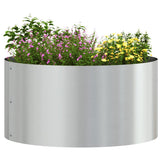 Planter Ring 5 pcs Silver 40 x 40 x 20 cm Galvanised Steel 873617