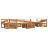 Outdoor Sofa Set 8 pcs Natural Solid Acacia Wood 3373164