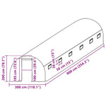 Greenhouse Replacement Cover 300x900x200 cm Green 316432