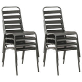 Dining Set Dark Grey E-coated and powder-coated steel Medium 46633