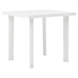 Garden Table White 80x75x72 cm Plastic 48802