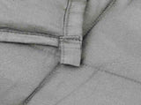 Weighted Blanket Grey 140x200 cm Single 10 kg Fabric 3154782