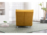 GOMYWAY Fabric Relaxation Chaise Lounge Chair, Full Body Support Fixed Recliner Sofa with Gentle W2678P389545